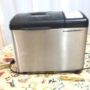 Breadman Ultimate Plus Model TR2200BC Stainless Steel 1-2 lb Bread Maker